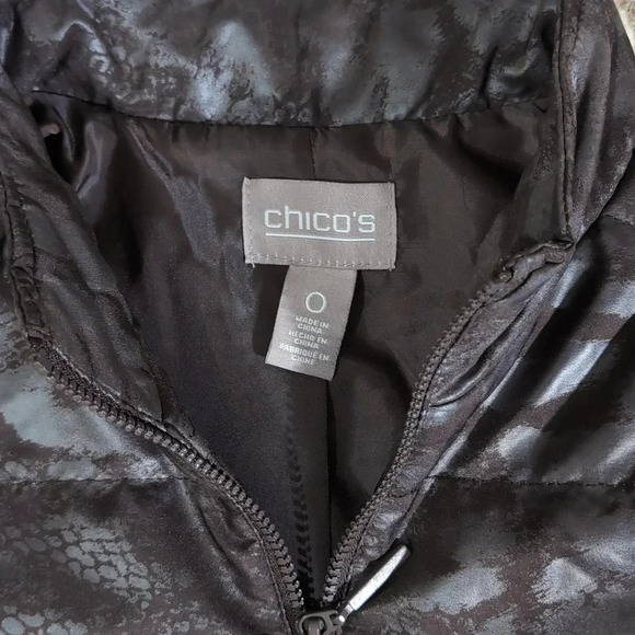 Chico's Brown Snakeskin Print Vest - Picture 7 of 8